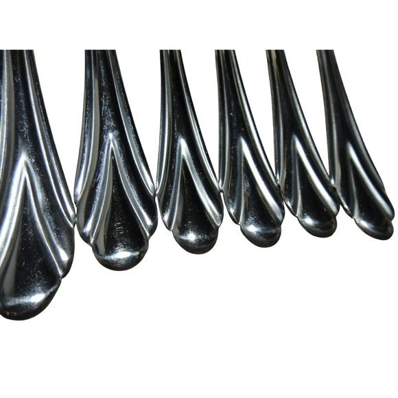 Hampton Silversmiths Stainless Dinner Forks (4) Salad Forks (4) Impressions MIrr - Picture 4 of 5